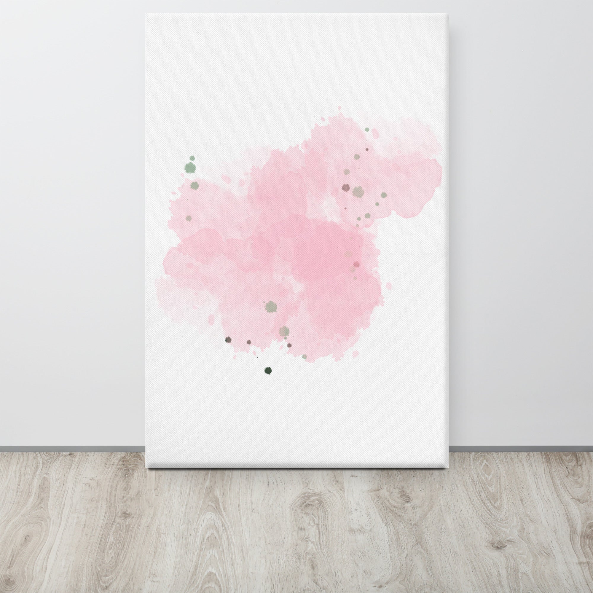 Vibrant Cotton Candy Dreams Canvas print showcasing colorful abstract design, hand-stretched over solid wood frame.