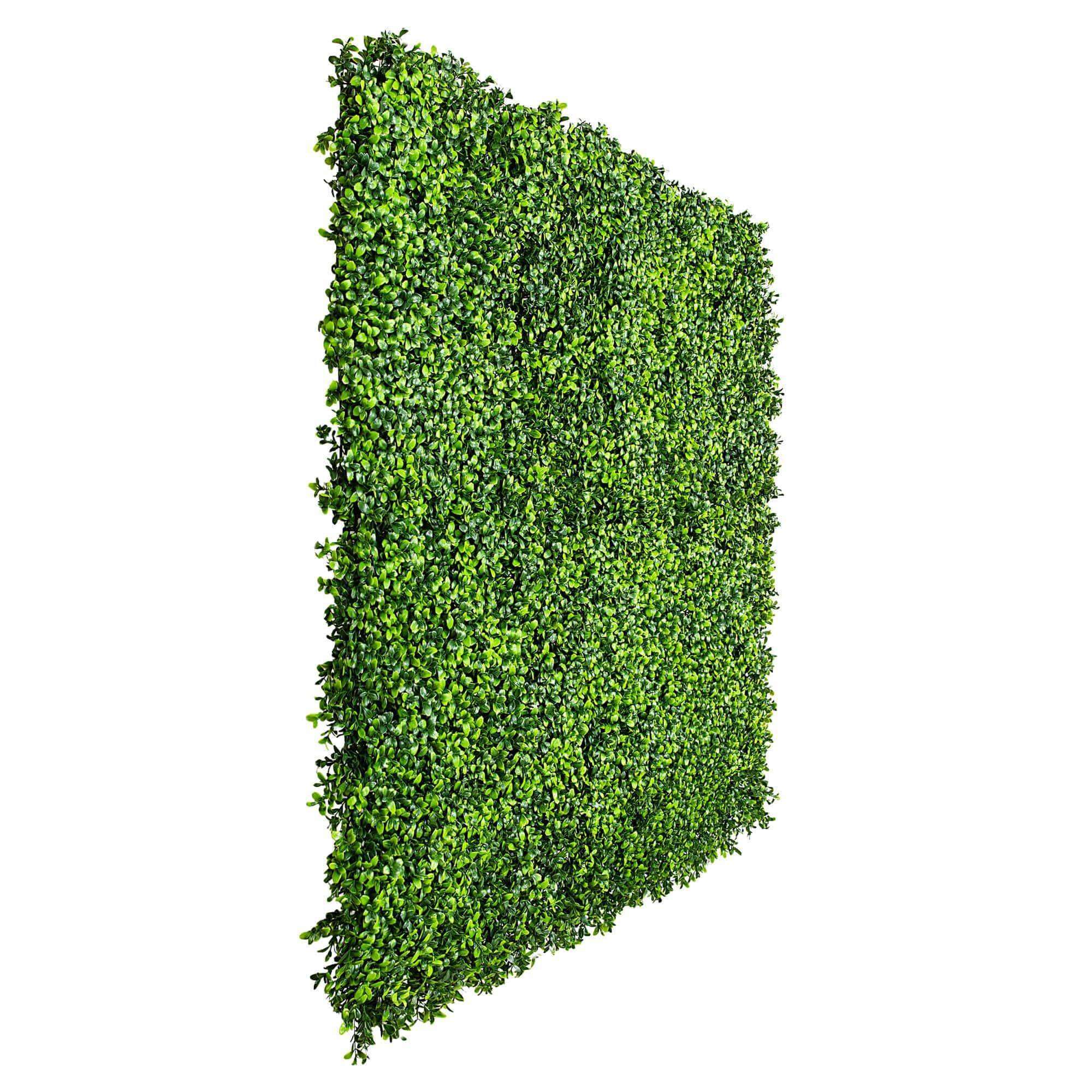 Dense Buxus Artificial Hedge Tile showcasing realistic green foliage, perfect for creating privacy and enhancing outdoor spaces.