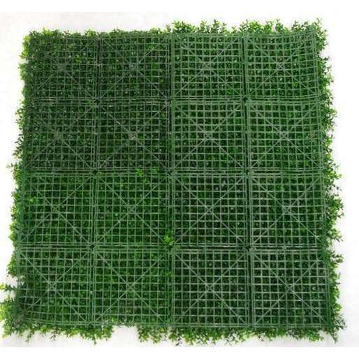 Dense Buxus Artificial Hedge Tile showcasing realistic green foliage, perfect for creating privacy and enhancing outdoor spaces.