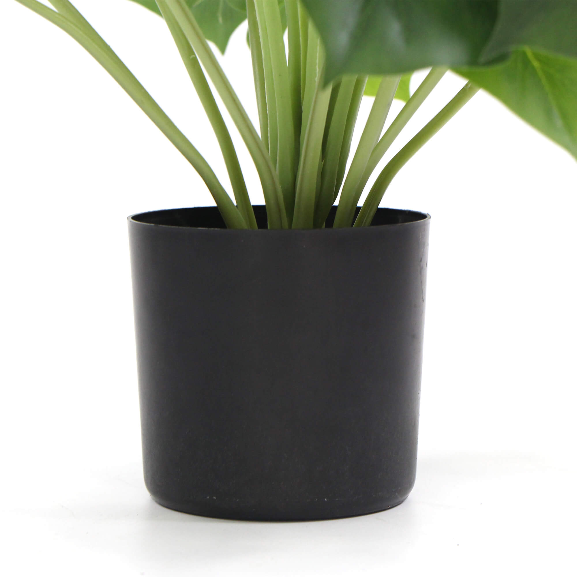 Dense Potted Artificial Split Philodendron Plant with realistic leaves in a stylish white pot, perfect for indoor decor.