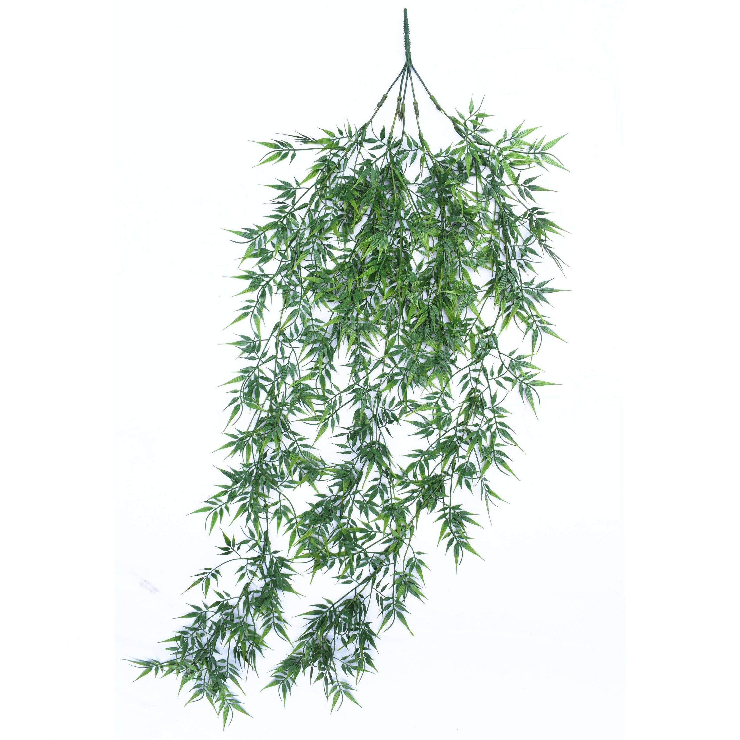 Dense Trailing Artificial Hanging Greenery 90cm with vibrant green leaves, perfect for indoor and outdoor decoration.