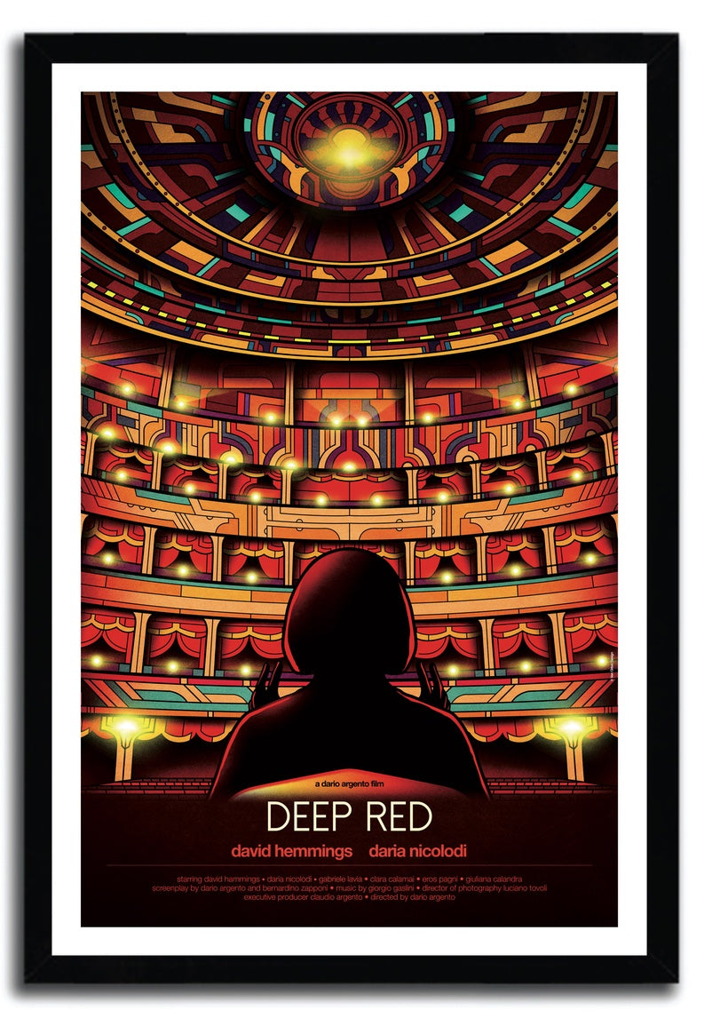 DEEP RED artwork by VAN ORTON, a limited edition print on fine arts paper, showcasing vibrant colors and intricate details.