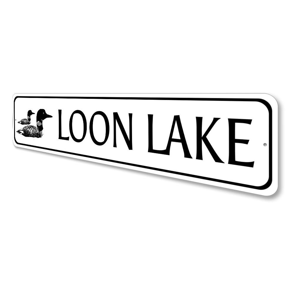 A beautifully crafted Duck Sign made from high-quality aluminum, showcasing a unique design perfect for lakehouse decor.