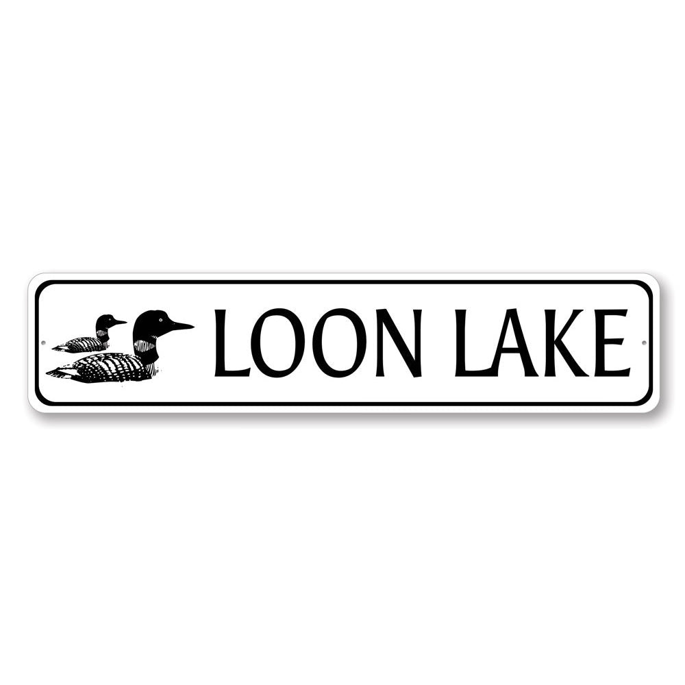 A beautifully crafted Duck Sign made from high-quality aluminum, showcasing a unique design perfect for lakehouse decor.