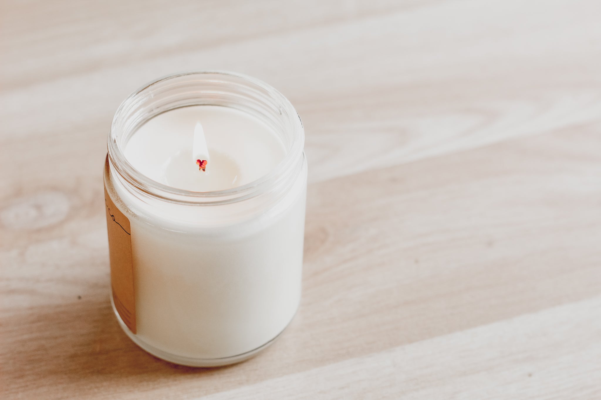 Fall Definition Candle made from 100% all-natural handmade soy wax, showcasing a warm glow and autumn-themed design.