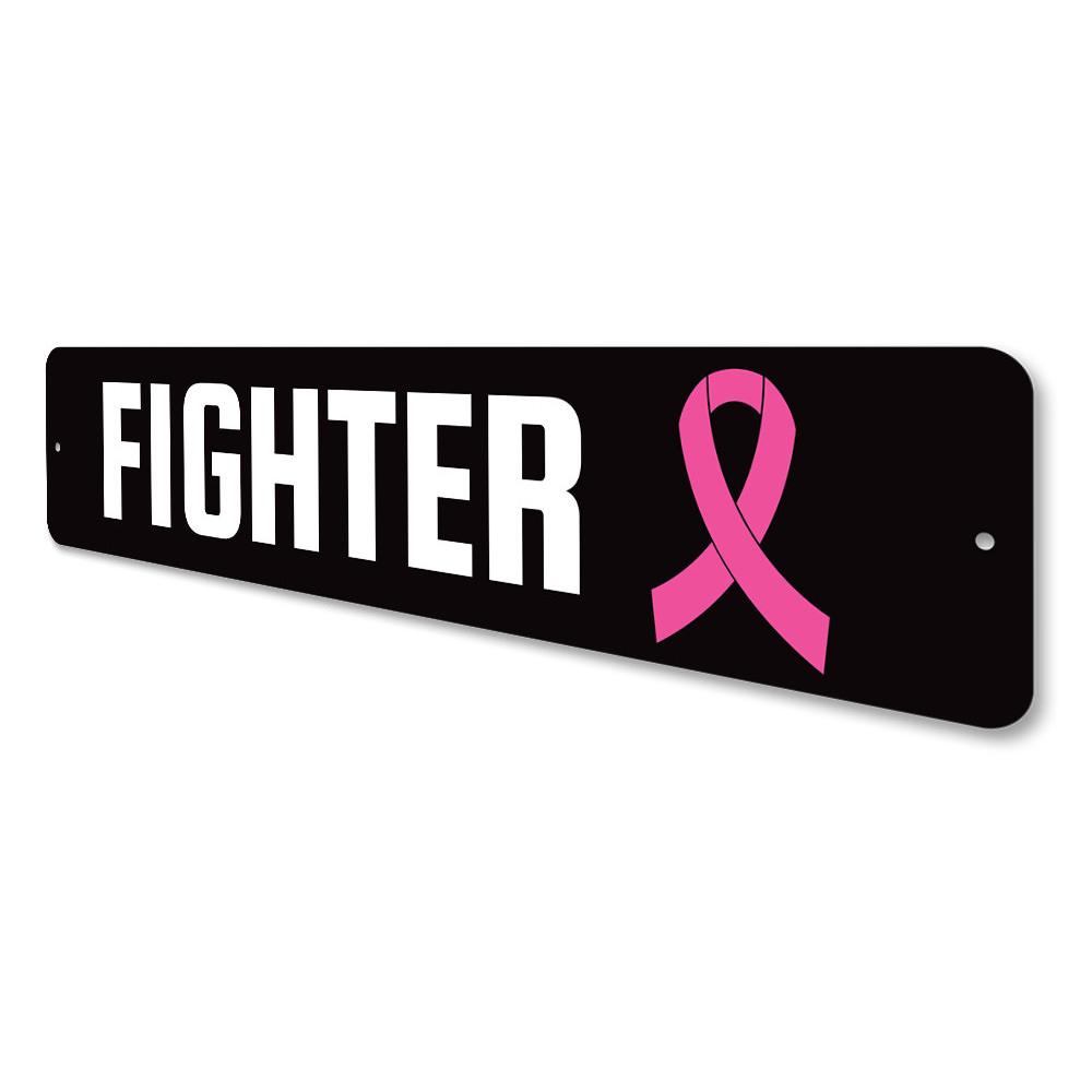 Customizable Fighter Sign made of high-quality aluminum, featuring pre-drilled holes for easy mounting, perfect for home decor.