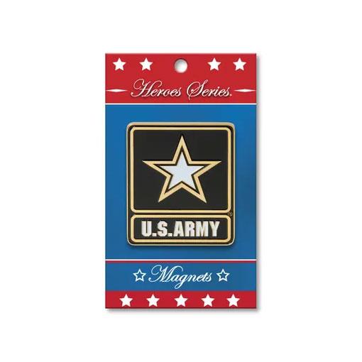 Gold-plated Go Army Medallion Large Magnet showcasing military pride and support.