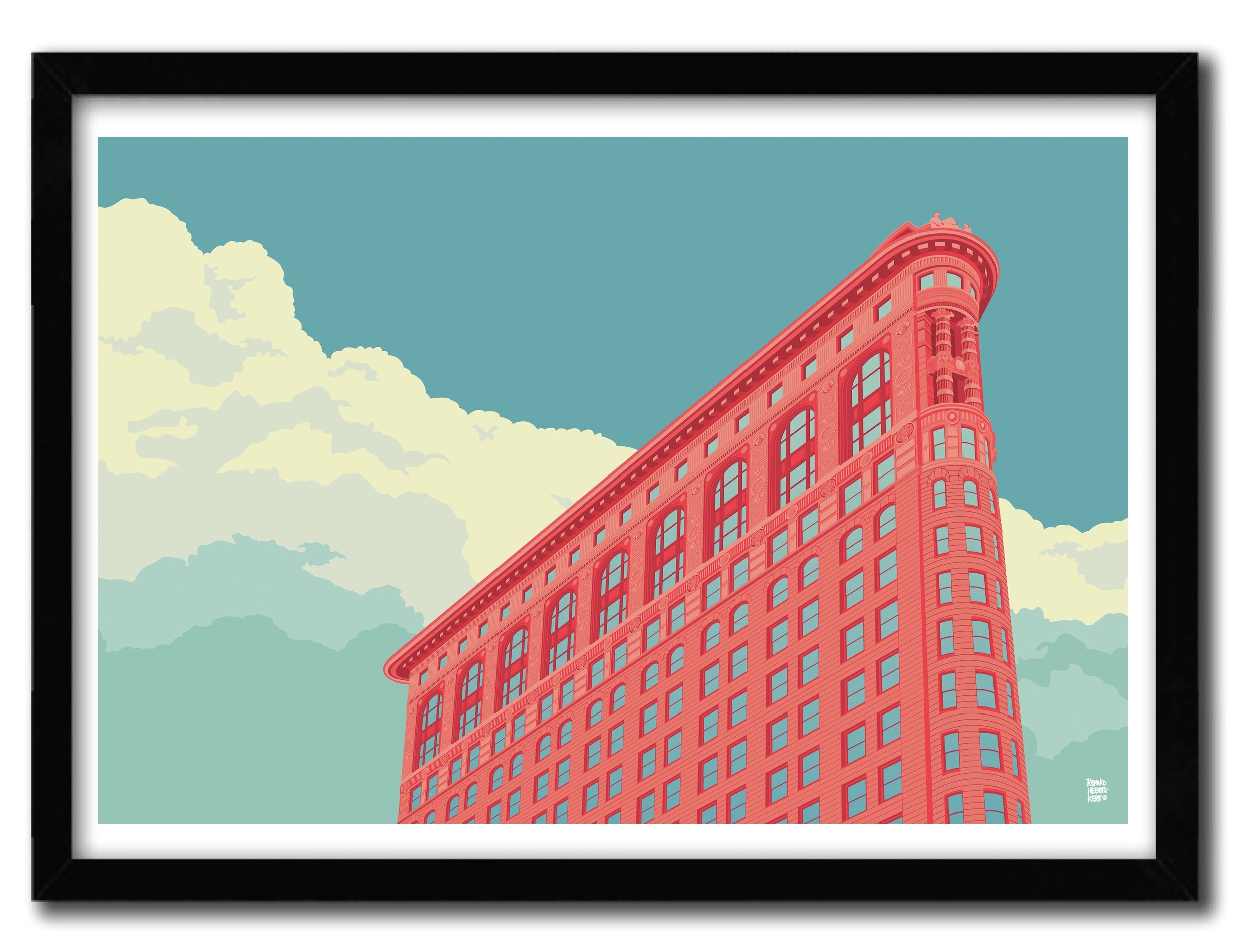 Flatiron 2 art print by Remko Heemskerk on fine arts paper, showcasing vibrant colors and intricate details.