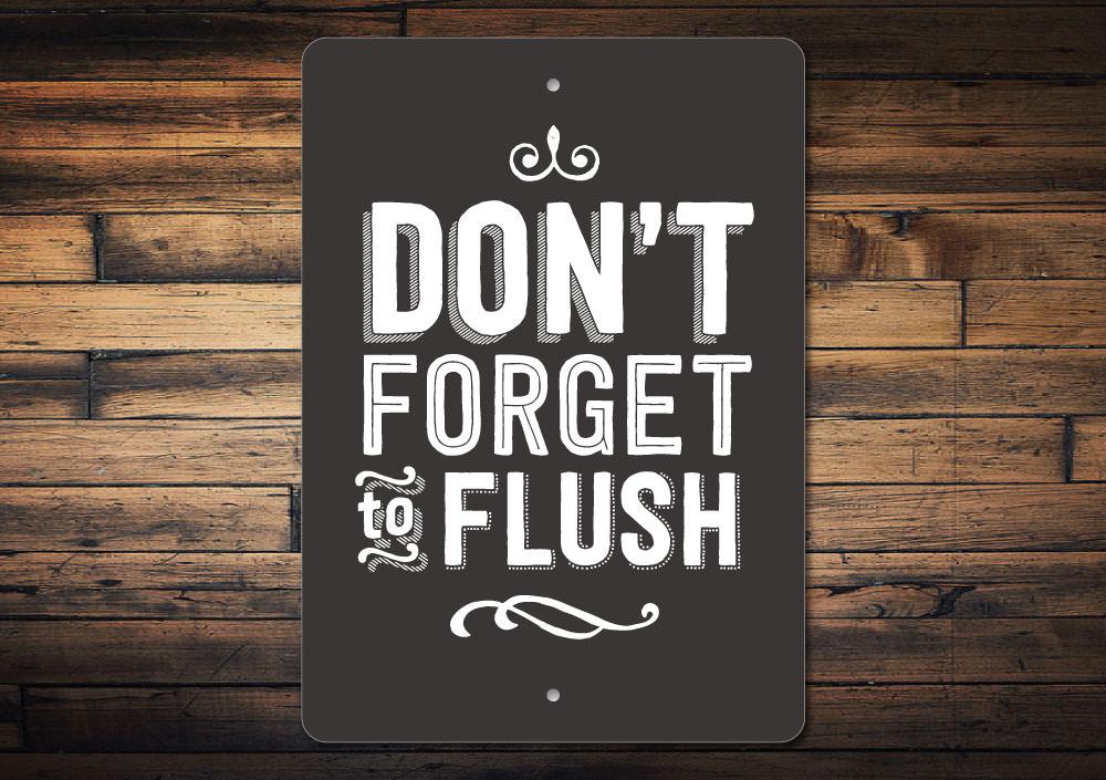 Customizable Flush Sign made of high-quality aluminum, featuring pre-drilled holes for easy mounting, perfect for home decor.