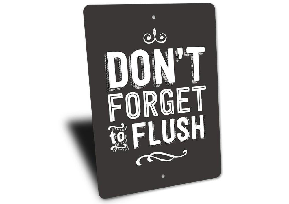 Customizable Flush Sign made of high-quality aluminum, featuring pre-drilled holes for easy mounting, perfect for home decor.