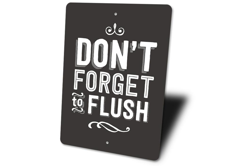 Customizable Flush Sign made of high-quality aluminum, featuring pre-drilled holes for easy mounting, perfect for home decor.