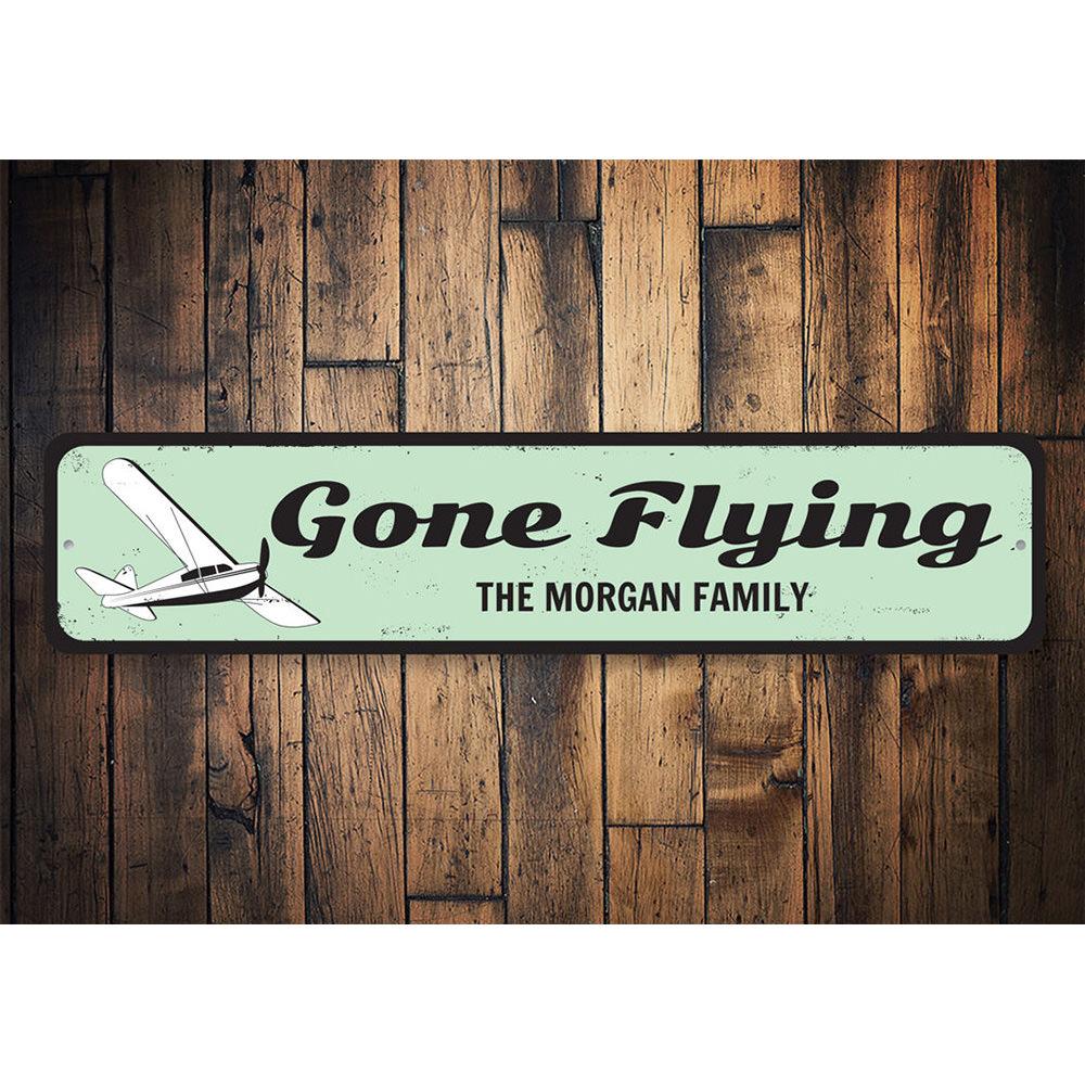 Customizable Flying Sign made of aluminum, featuring a unique design suitable for home decor or gifts.