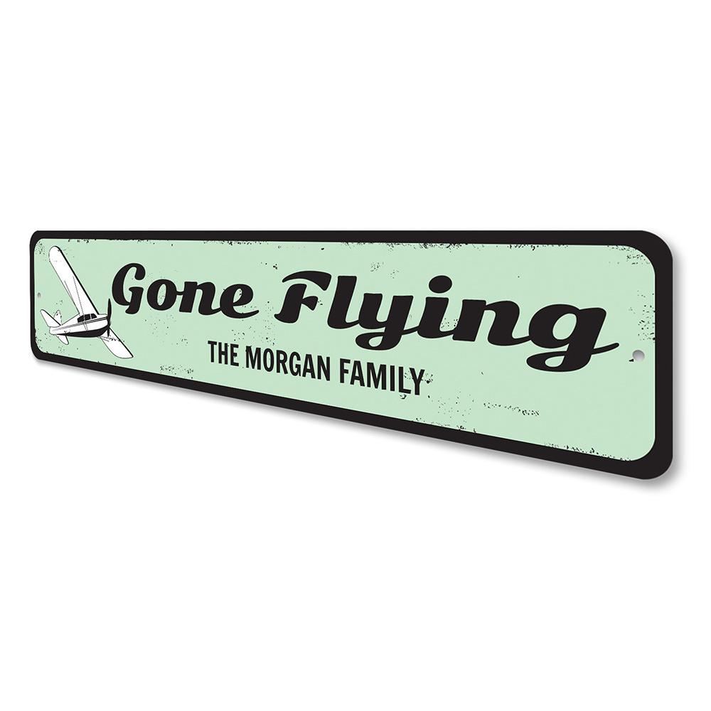 Customizable Flying Sign made of aluminum, featuring a unique design suitable for home decor or gifts.