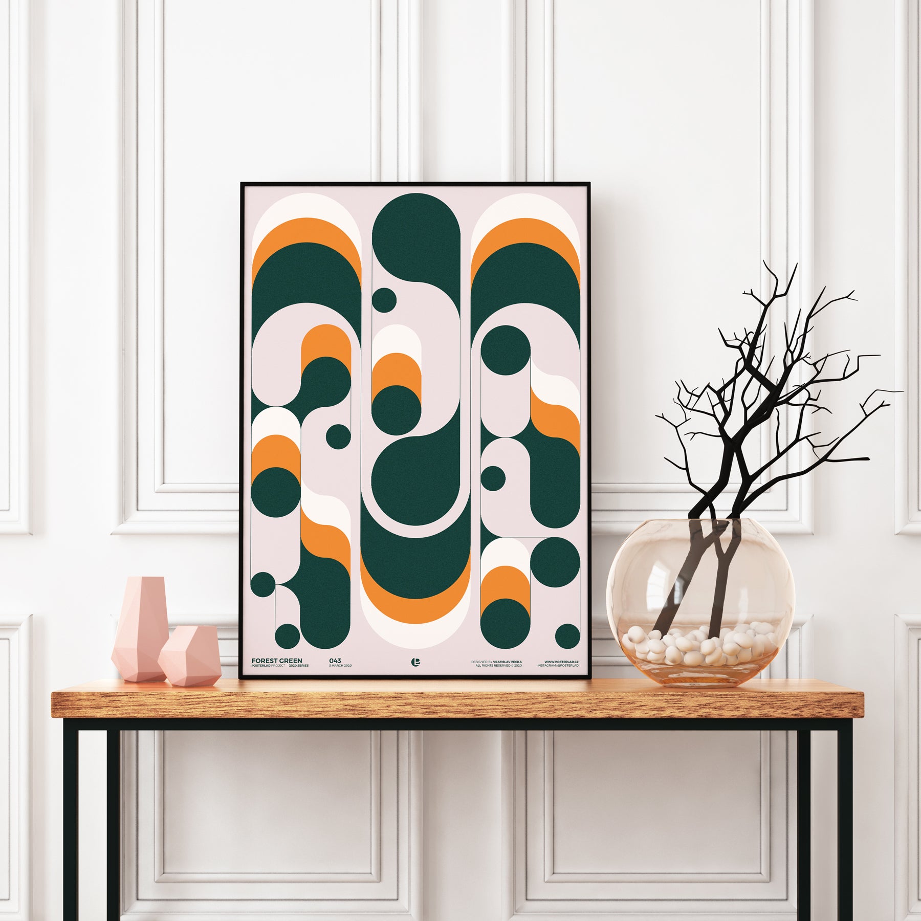 Forest Green poster featuring vibrant forest imagery on thick matte paper, perfect for home or office decor.