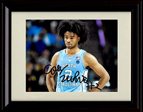 Framed Coby White Autograph Replica Print featuring a glossy 8x10 photo with a printed signature, perfect for sports fans.