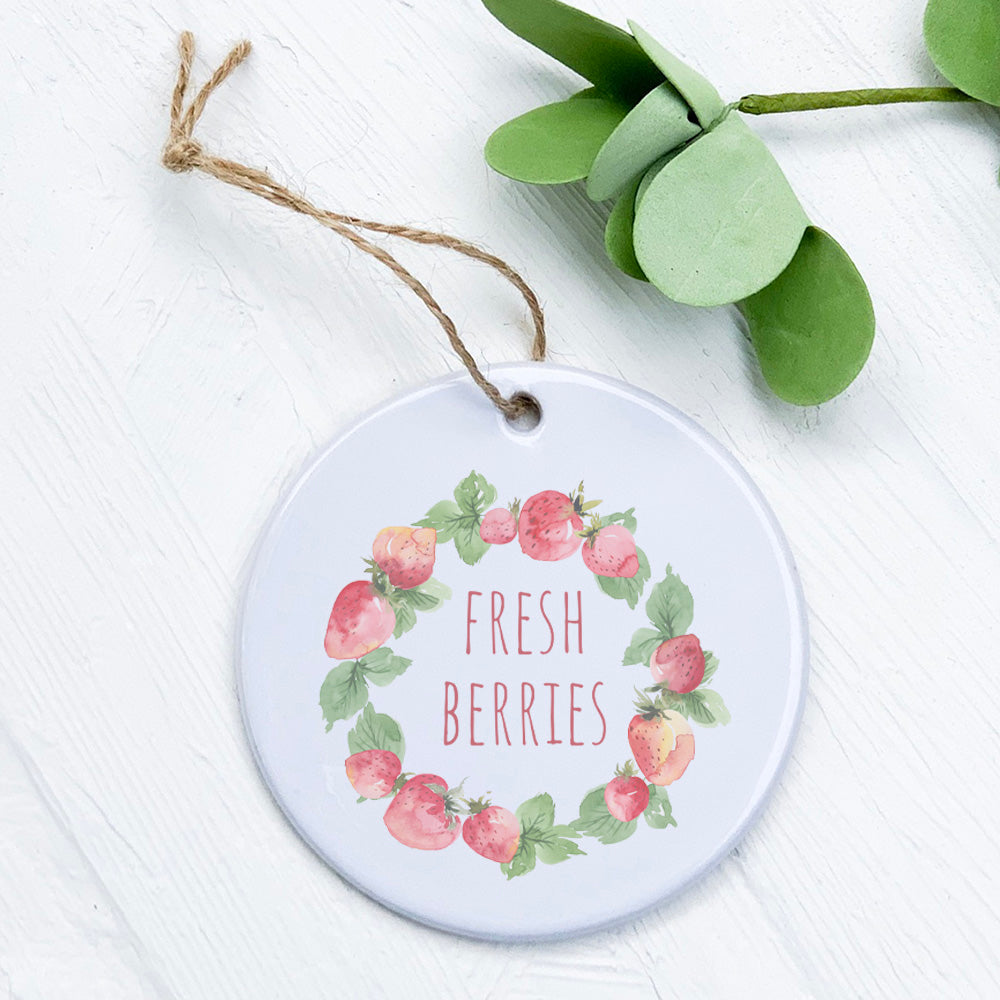 Fresh Berries porcelain ornament featuring vibrant designs, perfect for gifts and home decor.