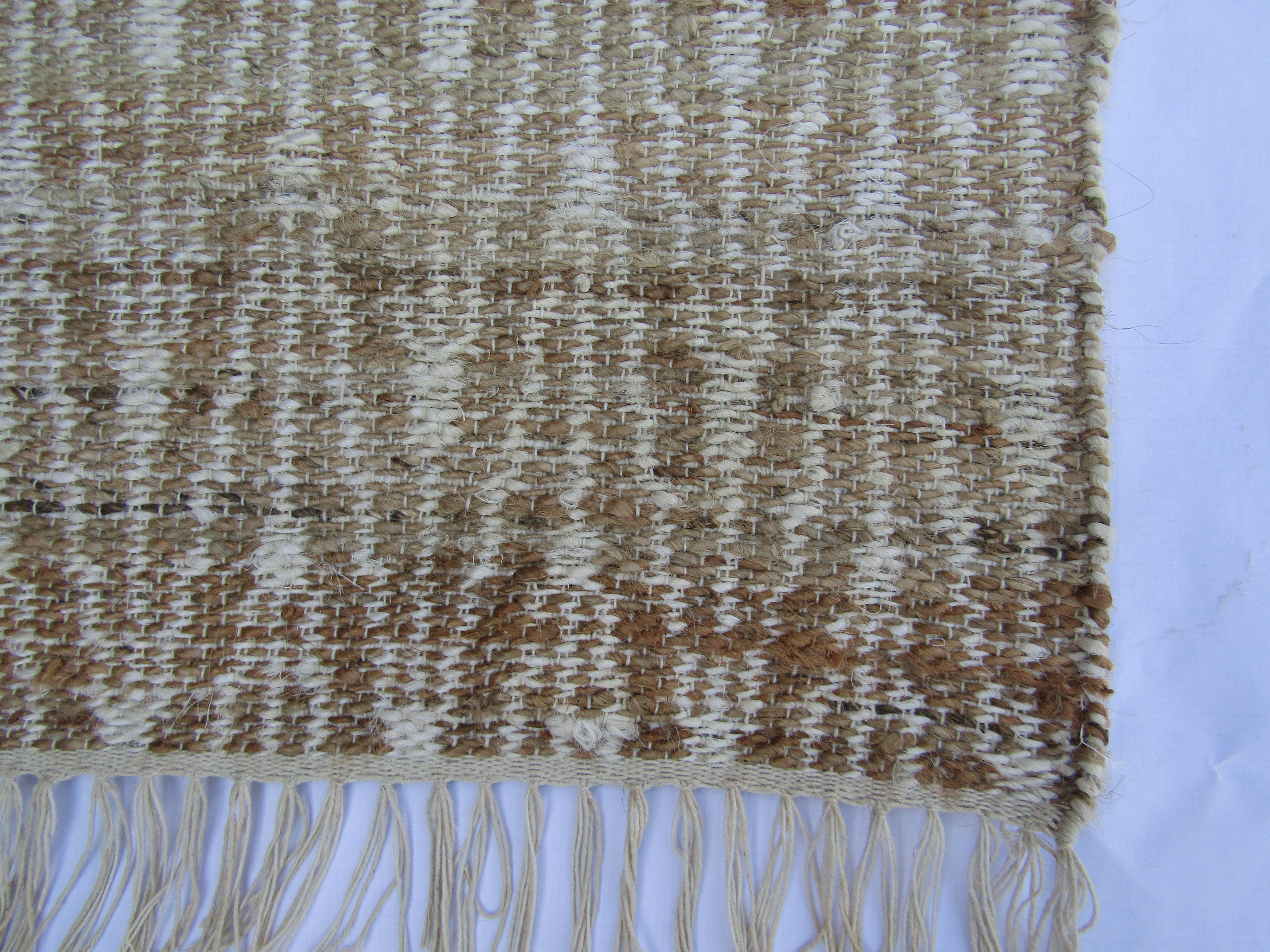 Close-up of woven fabric textile.