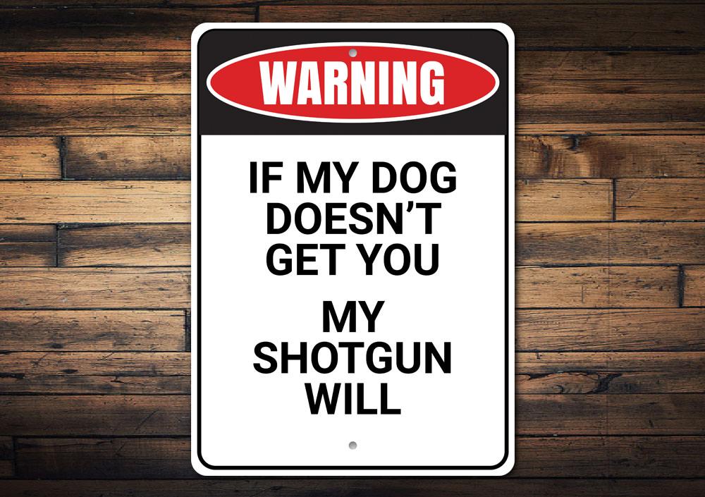 A humorous Funny Trespassers Sign made of aluminum, featuring a playful design suitable for indoor or outdoor display.