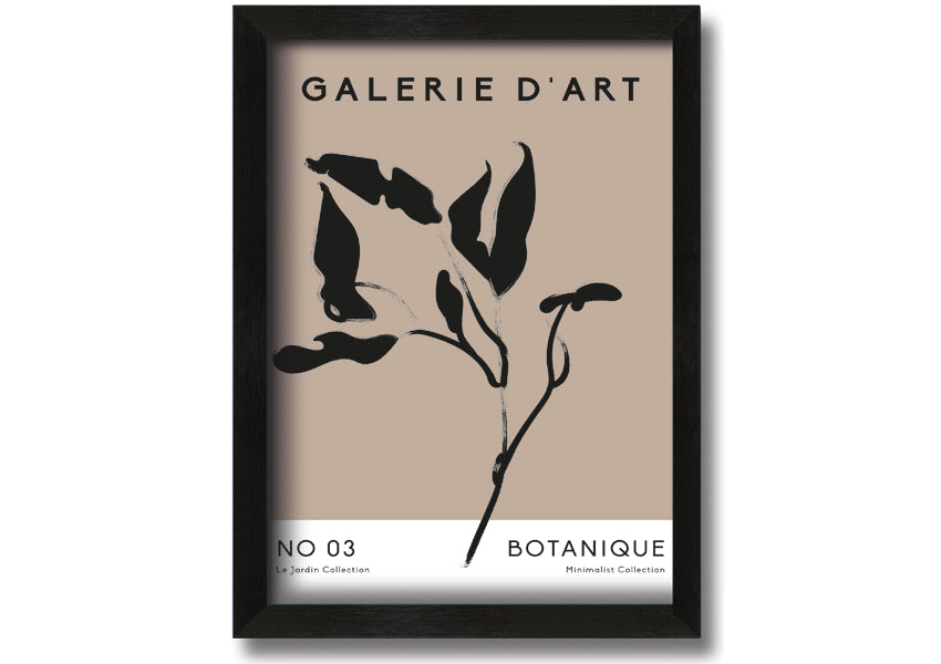 Framed Galerie Collection Plant print showcasing a beautiful botanical design, available in various frame colors.