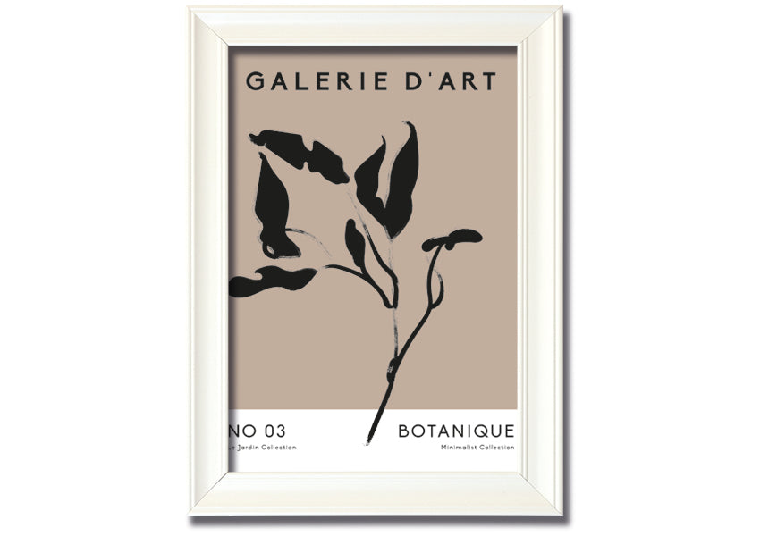 Framed Galerie Collection Plant print showcasing a beautiful botanical design, available in various frame colors.