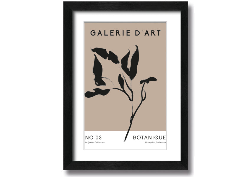 Framed Galerie Collection Plant print showcasing a beautiful botanical design, available in various frame colors.