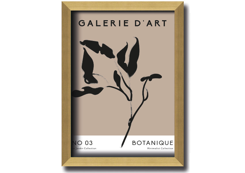 Framed Galerie Collection Plant print showcasing a beautiful botanical design, available in various frame colors.