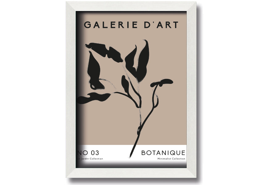 Framed Galerie Collection Plant print showcasing a beautiful botanical design, available in various frame colors.