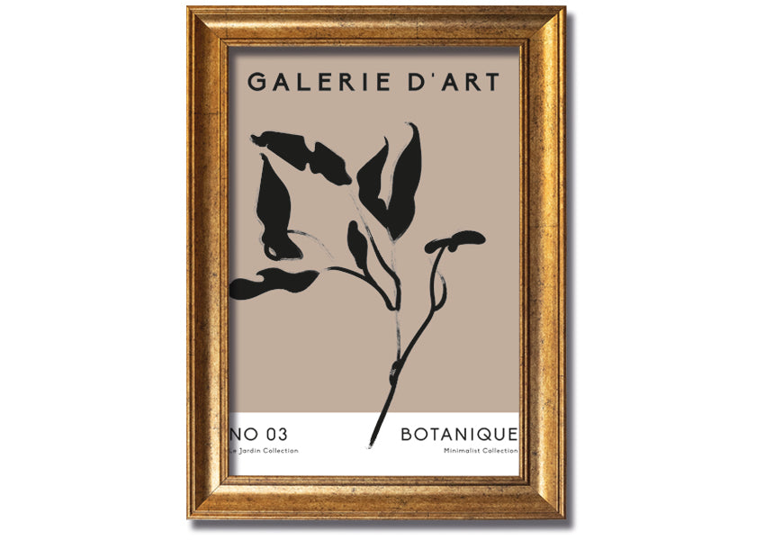 Framed Galerie Collection Plant print showcasing a beautiful botanical design, available in various frame colors.