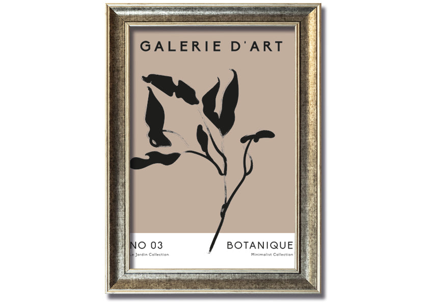 Framed Galerie Collection Plant print showcasing a beautiful botanical design, available in various frame colors.