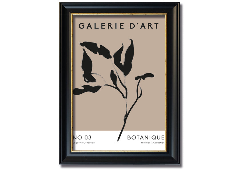 Framed Galerie Collection Plant print showcasing a beautiful botanical design, available in various frame colors.