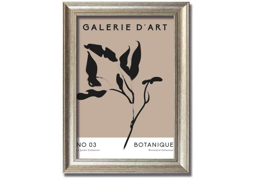 Framed Galerie Collection Plant print showcasing a beautiful botanical design, available in various frame colors.