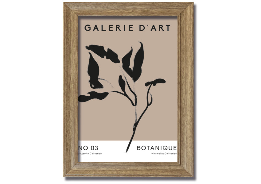 Framed Galerie Collection Plant print showcasing a beautiful botanical design, available in various frame colors.