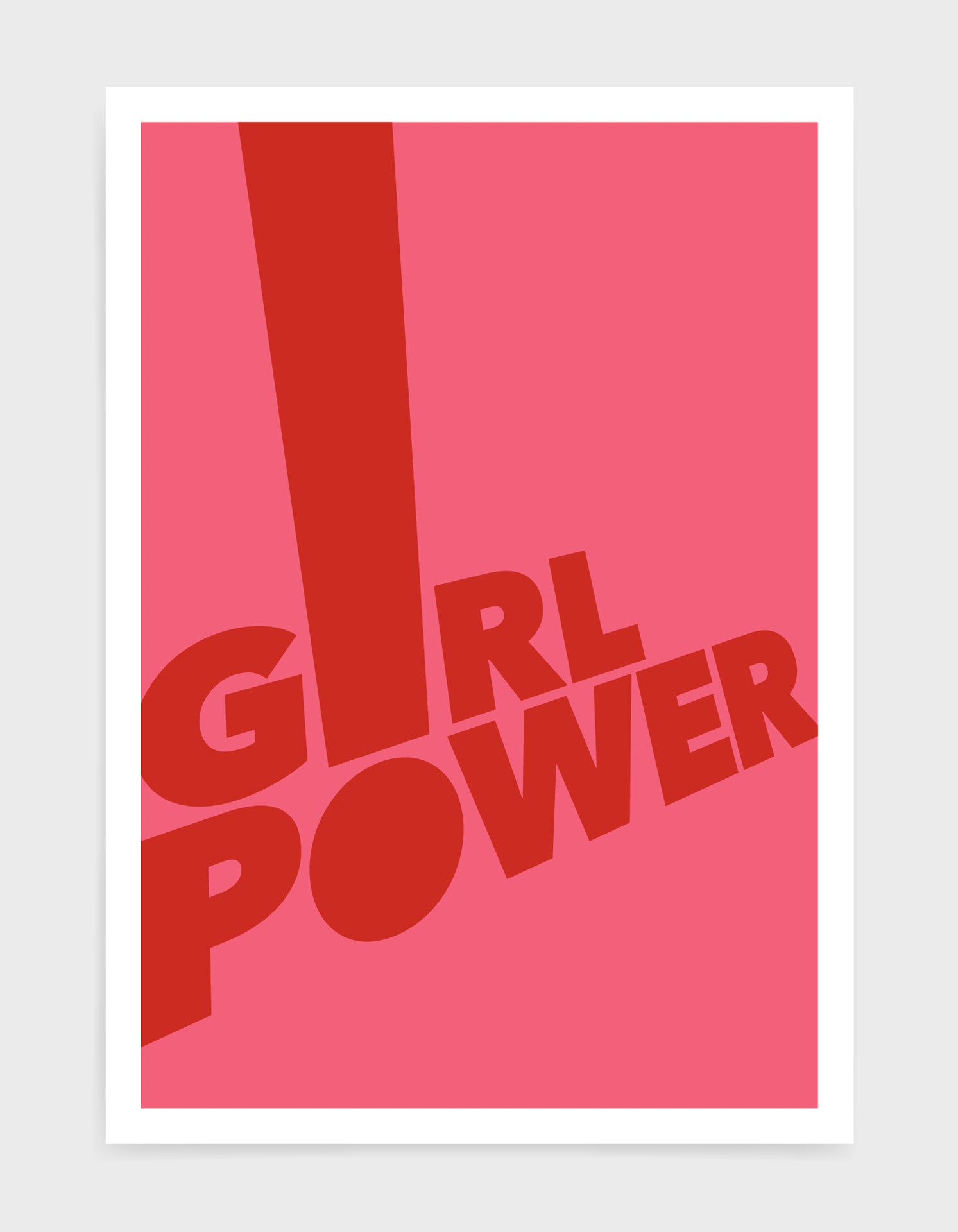 A vibrant motivational poster featuring bold 'Girl Power' text, designed to inspire and empower women.