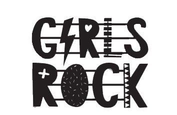 Girls Rock Metal Wall Art made from high-quality 14 gauge steel, featuring a stylish design perfect for a rockstar-themed room.