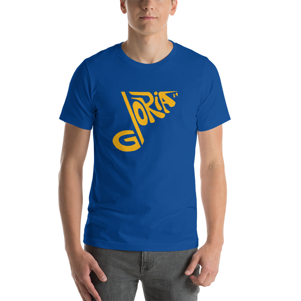 Gloria Blue Note t-shirt featuring a soft, lightweight design perfect for Blues fans, available in various sizes.