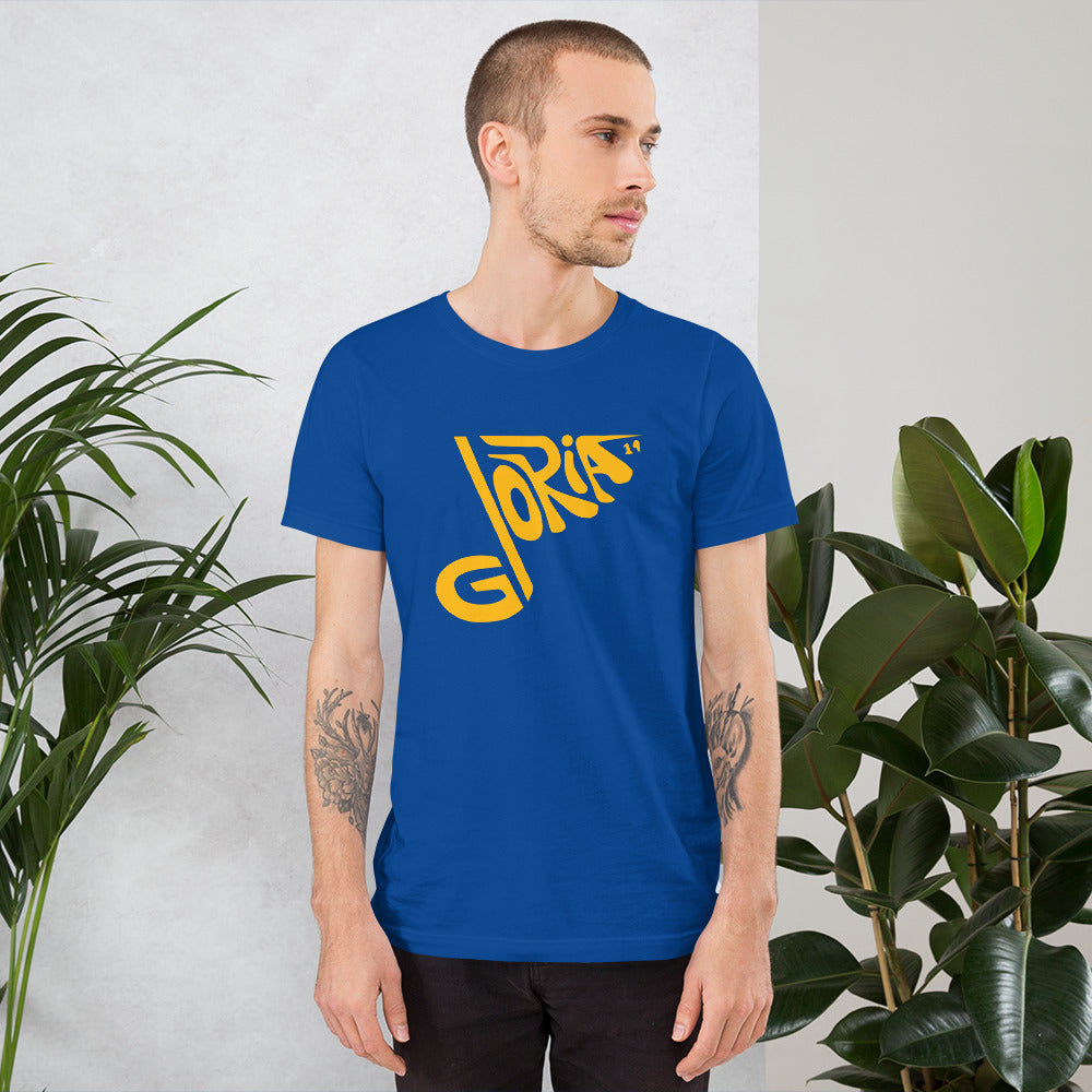 Gloria Blue Note t-shirt featuring a soft, lightweight design perfect for Blues fans, available in various sizes.