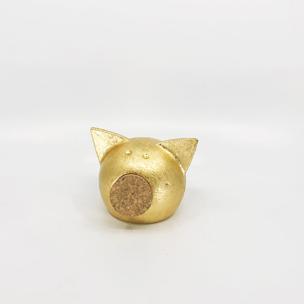 A luxurious golden piggybank from the Golden Collection, symbolizing luck and prosperity, crafted with premium golden foil.