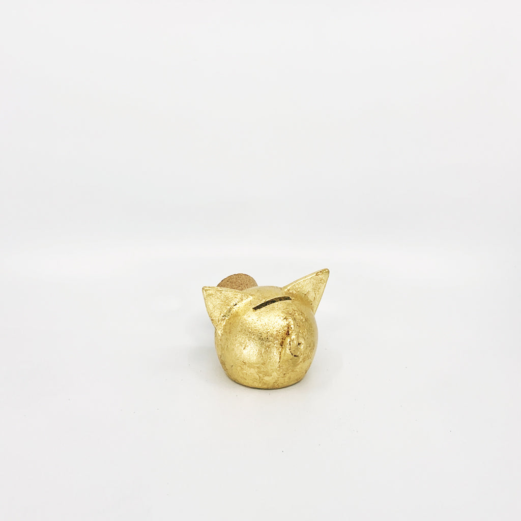 A luxurious golden piggybank from the Golden Collection, symbolizing luck and prosperity, crafted with premium golden foil.