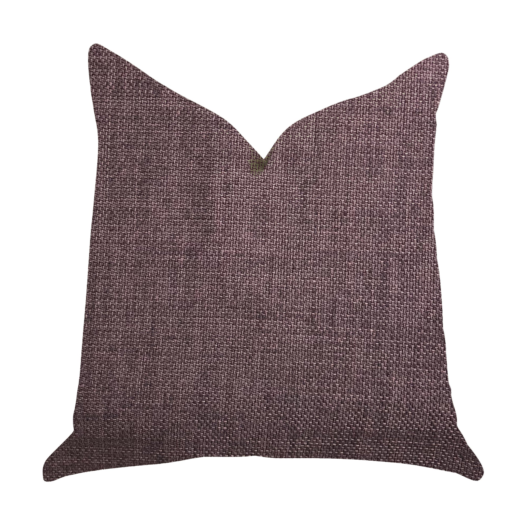 Grape Seed Luxury Throw Pillow in rich purple tones, featuring a double-sided design and invisible zipper closure, handmade in the USA.