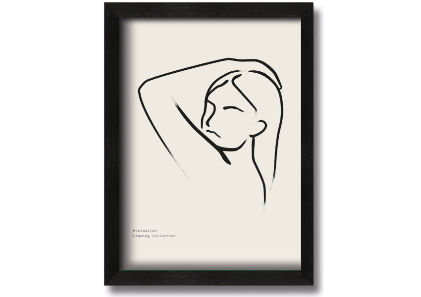 Hand Over Head framed print showcasing unique artistic design in a stylish frame, ready to hang.