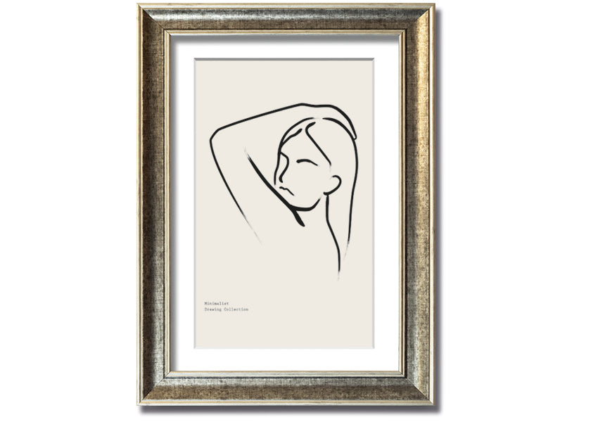 Hand Over Head framed print showcasing unique artistic design in a stylish frame, ready to hang.