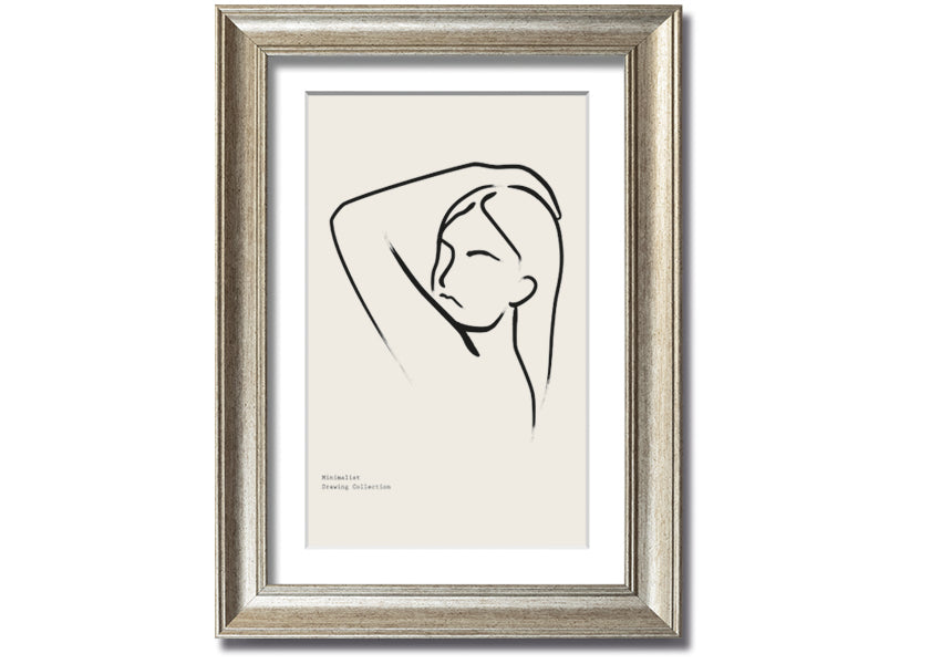 Hand Over Head framed print showcasing unique artistic design in a stylish frame, ready to hang.