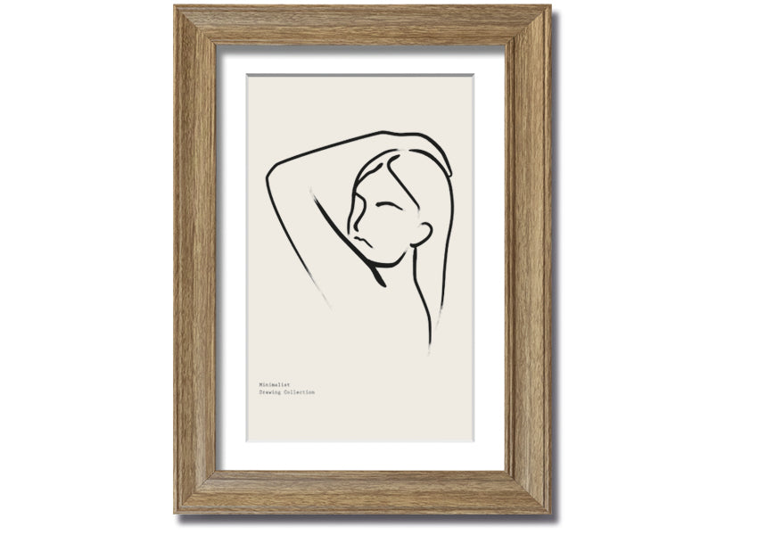 Hand Over Head framed print showcasing unique artistic design in a stylish frame, ready to hang.