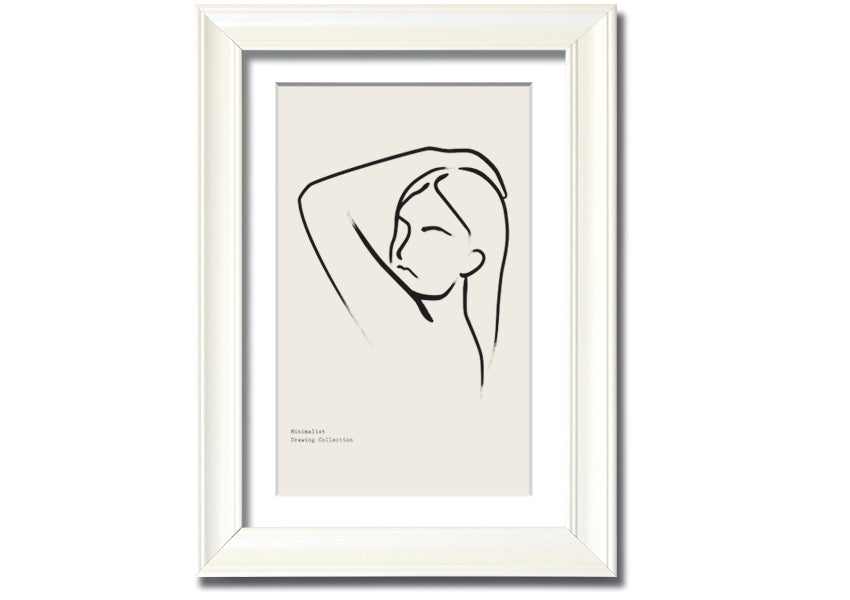 Hand Over Head framed print showcasing unique artistic design in a stylish frame, ready to hang.