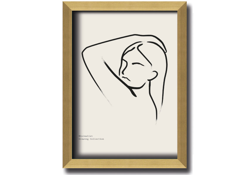 Hand Over Head framed print showcasing unique artistic design in a stylish frame, ready to hang.