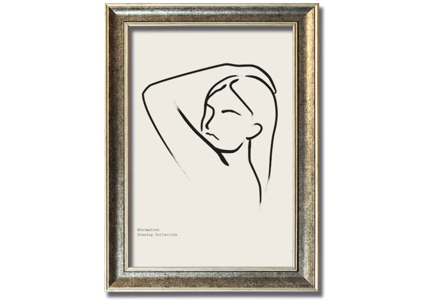 Hand Over Head framed print showcasing unique artistic design in a stylish frame, ready to hang.