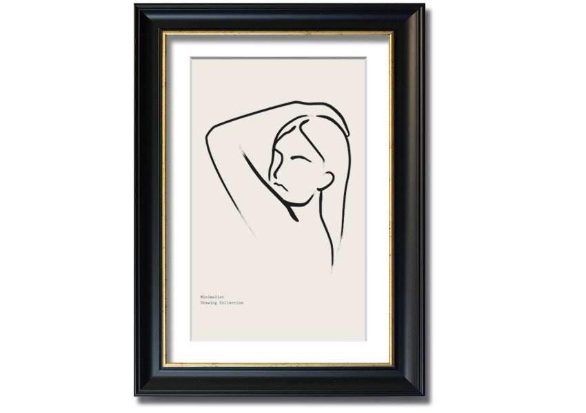 Hand Over Head framed print showcasing unique artistic design in a stylish frame, ready to hang.