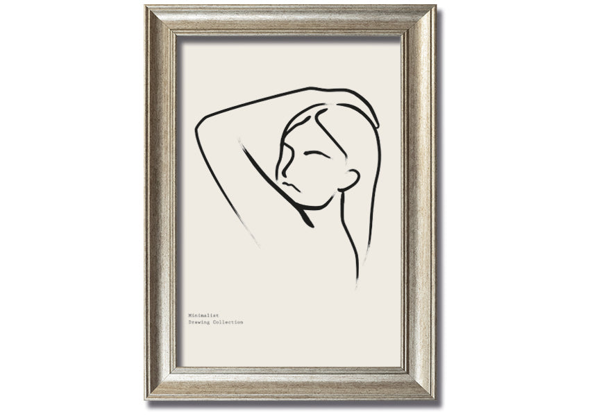 Hand Over Head framed print showcasing unique artistic design in a stylish frame, ready to hang.