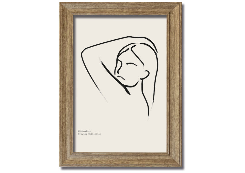 Hand Over Head framed print showcasing unique artistic design in a stylish frame, ready to hang.