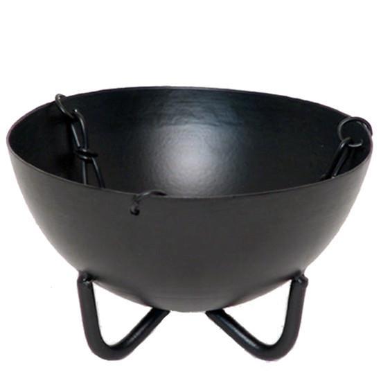 Large hanging cauldron for burning smudging herbs and resins, featuring a durable design and compact size, ideal for cleansing rituals.